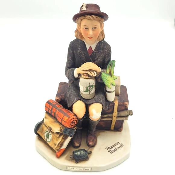 Dave Grossman 1979 Back from Camp Norman Rockwell Collectible Figurine - Picture 1 of 8
